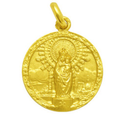 Medalla Virgen del Pilar con orla