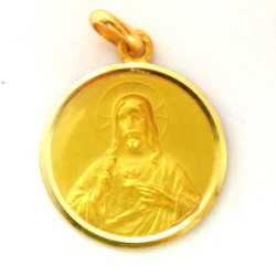 Medalla Sagrado Corazon de Jesus bisel lapidado