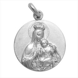 Medalla plata Virgen del Carmen 16mm