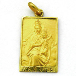 Virgen del Carmen Manto rectangular 24x16mm